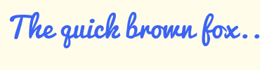 Image with Font Color 3C64F4 and Background Color FFFDEA